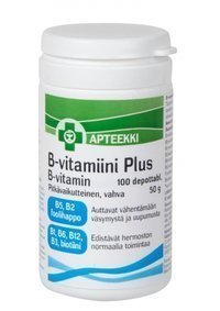 Apteekki B-vitamiini Plus 100 depottablettia