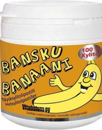 Bansku Banaani 150 täysksylitollipastillia