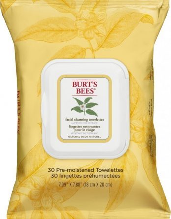 Burt's Bees Facial Cleansing Towlettes With White Tea Extract 30 kpl