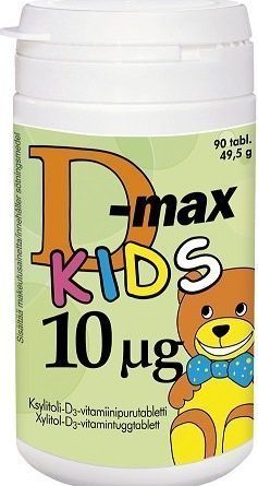 D-max 10 µg 90 purutabl. KIDS