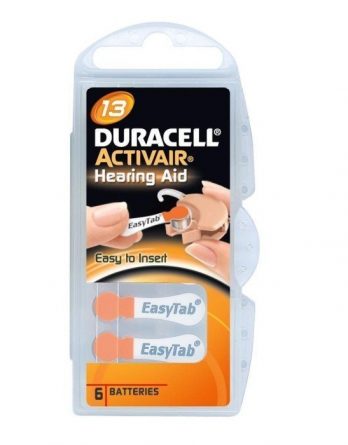 Duracell Activair 13 Hörapparatsbatterier 6 kpl