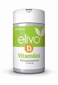 Elivo D3-vitamiini 10 µg 180 tablettia