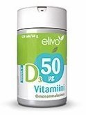 Elivo D3-vitamiini 50 µg 120 purutablettia