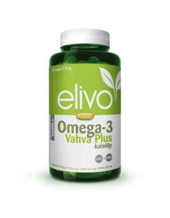 Elivo Omega-3 Vahva Plus kalaöljy 70 kapselia