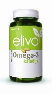 Elivo Omega-3 vahva kalaöljy 60 kapselia
