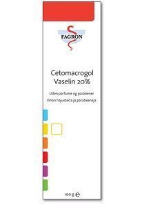 Fagron Cetomacrogol Vaseline 20% tuubi 100 g