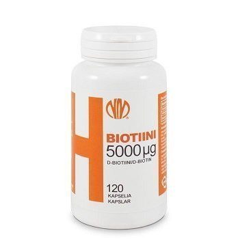 H Biotiini 5000 µg 120 kapselia