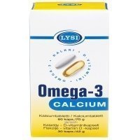 Lysi Omega-3 Calcium 30 + 60 kapselia