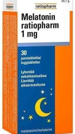 Melatonin ratiopharm 1 mg 30 purutablettia