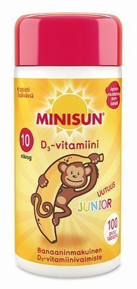 Minisun D3-vitamiini Junior 10 µg Apina