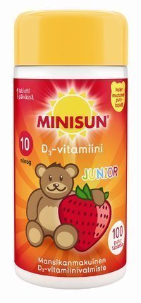 Minisun D3-vitamiini Junior 10 µg Nalle