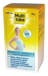 Multi-tabs Raskaus Omega-3 100 kapselia
