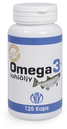 Omega 3+ Lohiöljy 125 kapselia