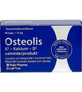 Osteolis K2 Kalkki D3 60 tablettia