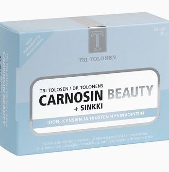 Tri Tolosen Carnosin Beauty + Sinkki 60 tabl.