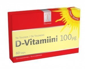 Tri Tolosen D-vitamiini 100 µg 60 kaps.