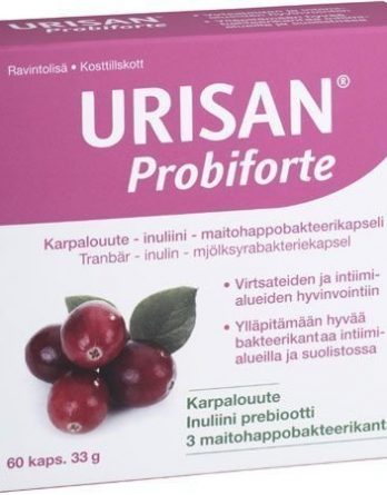 Urisan Probiforte karpalo-inuliini-maitohappobakteerikapselit