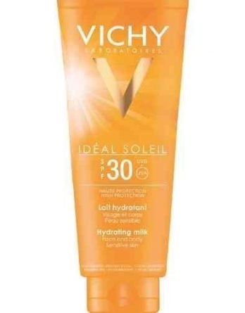 Vichy Idéal Soleil aurinkosuojavoide kasvoille ja vartalolle SPF 30 300 ml