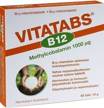 Vitatabs B12 Methylcobalamin 1000 μg 60 tablettia