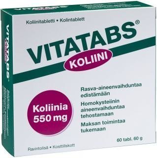 Vitatabs Koliini 550mg 60 tablettia